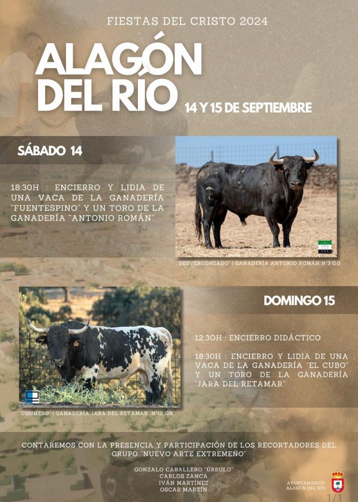 Imagen Cartel de los toros festejos del Cristo 2024.