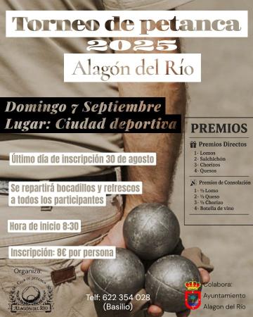 Imagen TORNEO DE PETANCA organizado por la Asociación de Petanca de Alagón del Río.