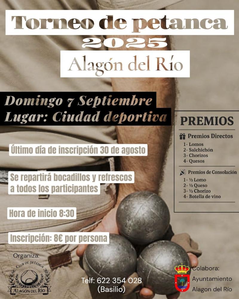 Imagen TORNEO DE PETANCA organizado por la Asociación de Petanca de Alagón del Río.