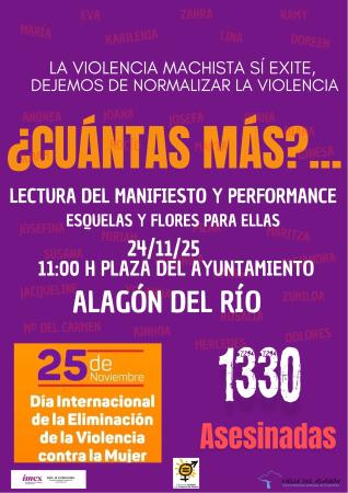 Imagen EL LUNES 24 A LAS 11:00 H. FRENTE AL AYUNTAMIENTO, CONCENTRACIÓN POR EL 25N.