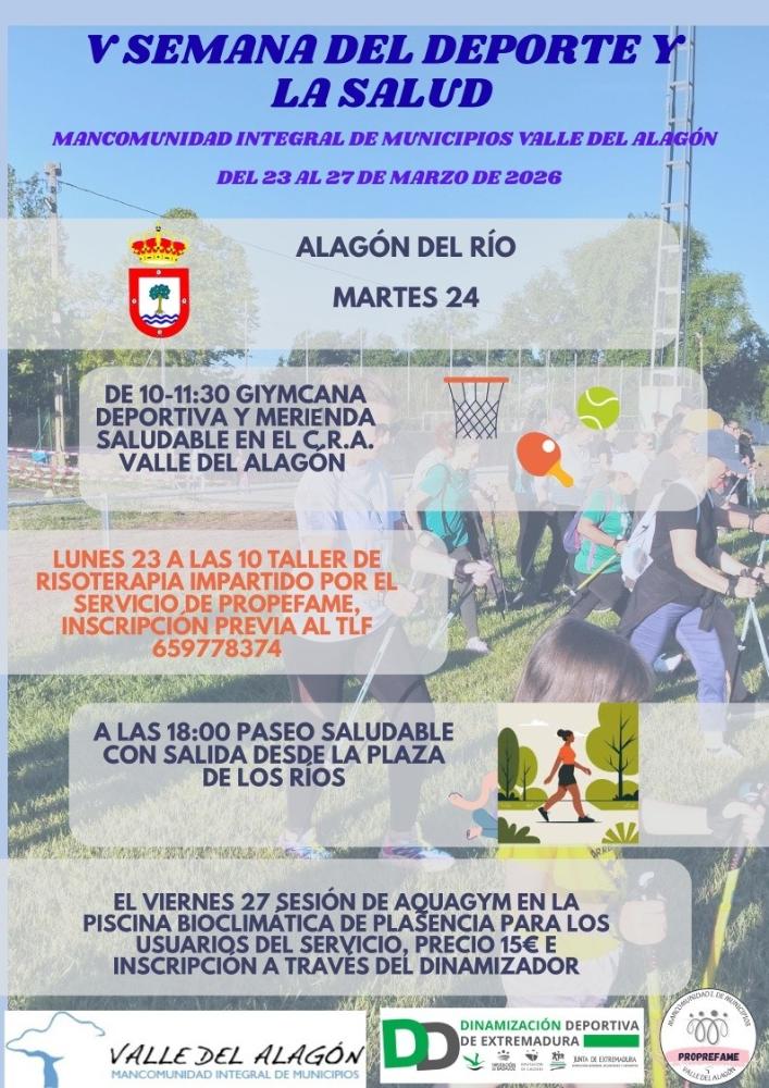 Imagen V SEMANA DEL DEPORTE Y LA SALUD en la Mancomunidad Valle del Alagón.