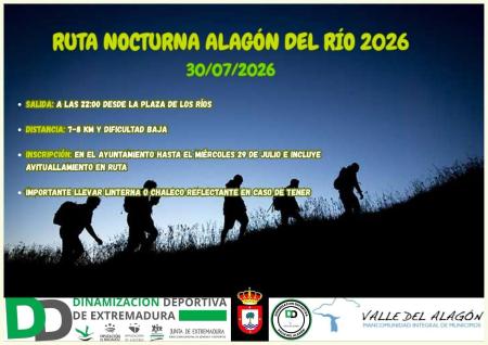 Imagen RUTA NOCTURNA ALAGÓN DEL RÍO